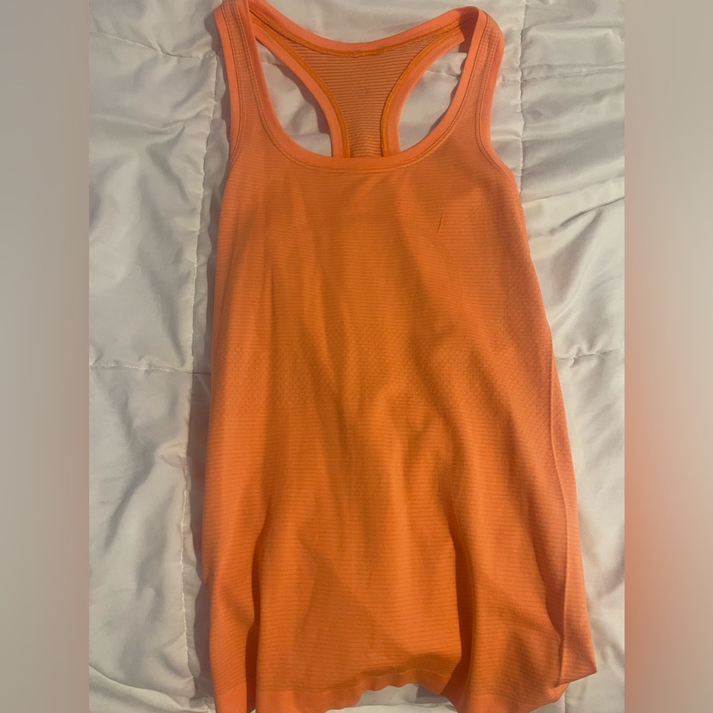 lululemon orange soda swiftly tech tank